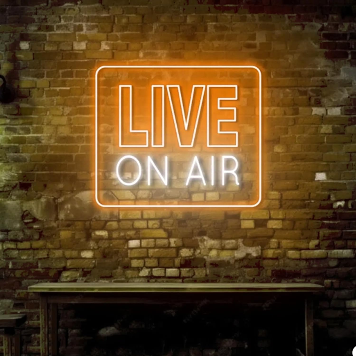 Live On Air Neon Light Sign Letters LED Recording Wall Art Lamp for Studio Bedroom Game Room Party,Live Streaming Sign for Twitch,Tiktok,YouTube Streamers/Gamers,5V USB Power