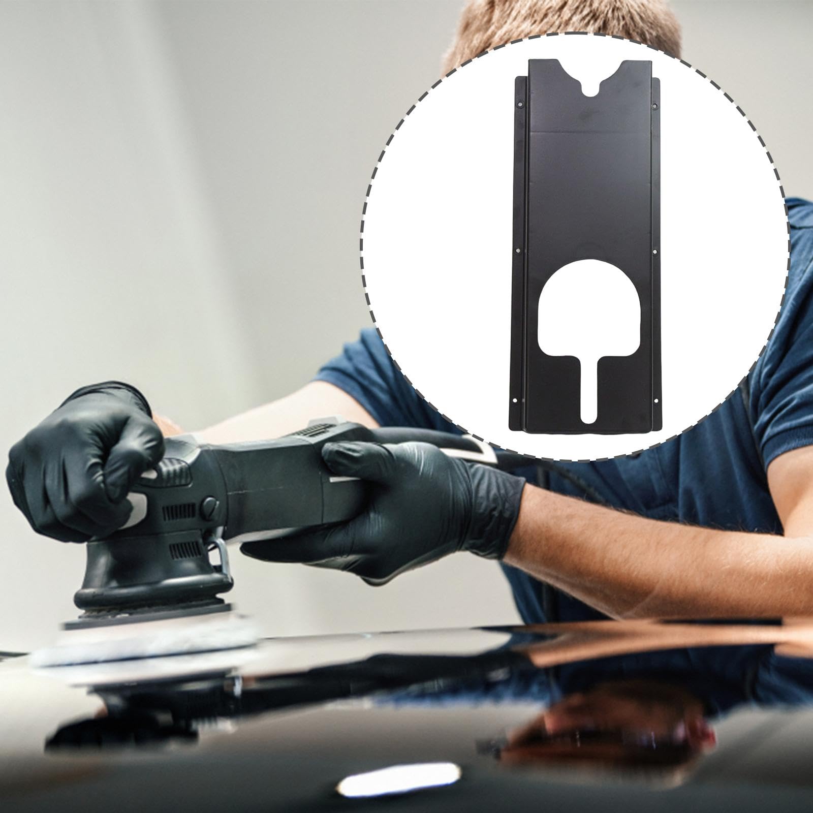 Polisher Halter Wandhalter Poliermaschinenhalter Werkzeugaufbewahrung mit Kabelaufbewahrung für Autopflege Werkstatt Garage