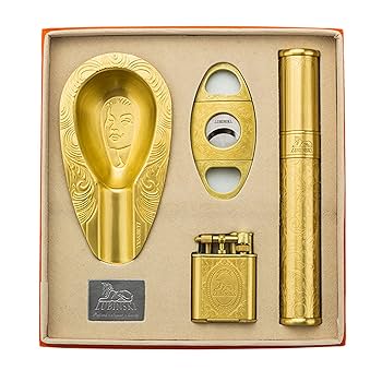 Amazon.co.jp: 葉巻 灰皿 セット シャープシガーカッター 防風