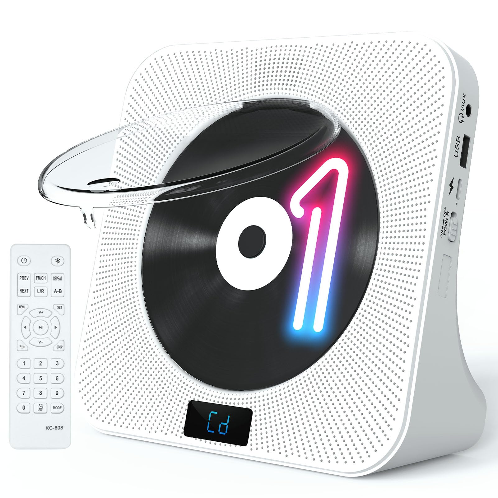 NφW [CD] Amazon.com: Desktop CD Player Portable with Bluetooth