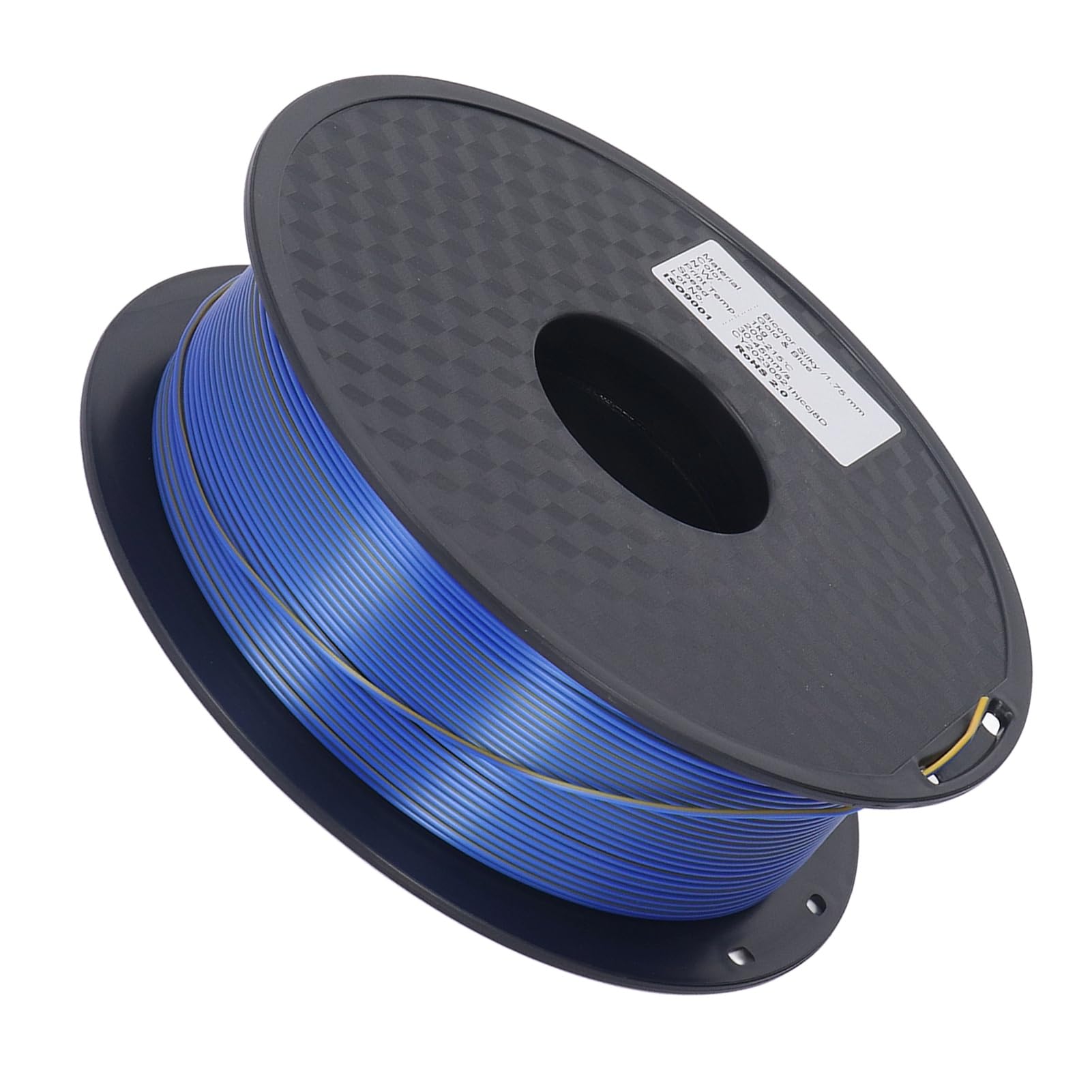 1,75 Mm PLA Dorado Azul Dual Colores de Seda Filamento 3D Impresión Consumible Resolución de Alto Detalle