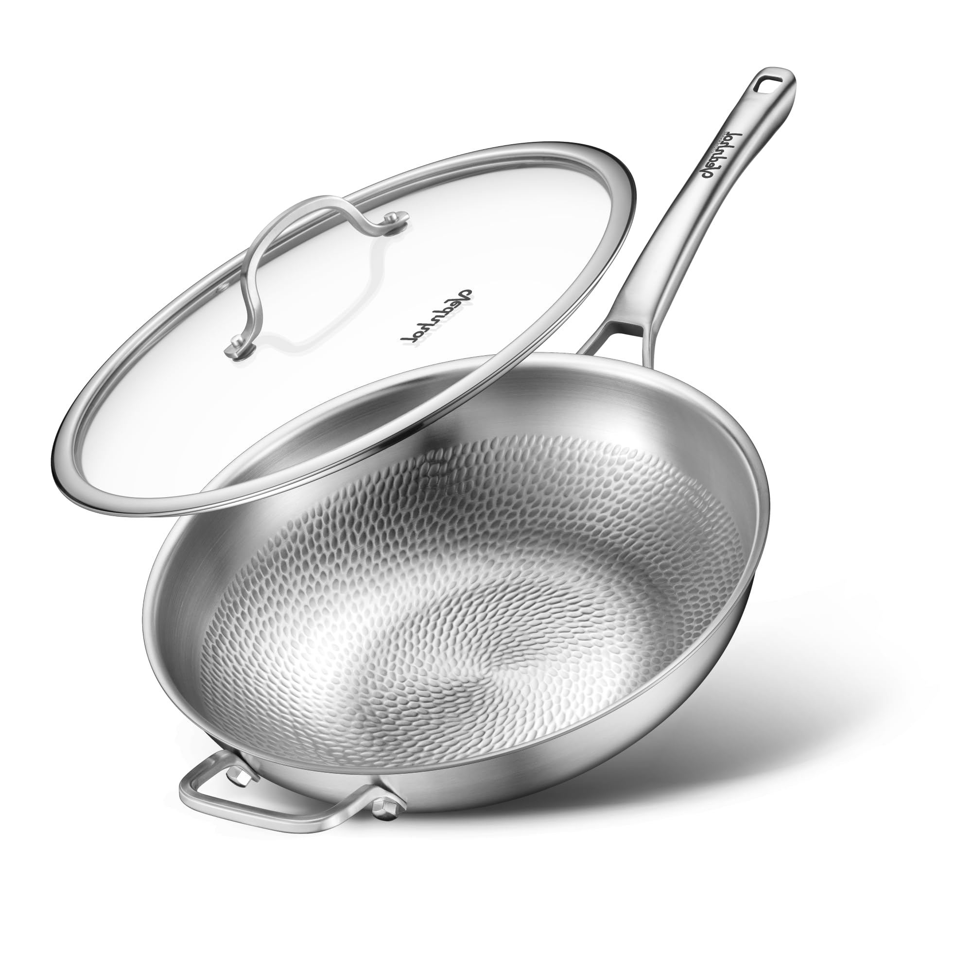 Photo 1 of VEDNHOL Titanium Wok Pan,13in Pure Titanium Hammered Pro pans, Non Stick Skillet for Cooking, Non-Toxic, PFAS/PFOA/PTFE Free Cookware, Dishwasher&Oven Safe, Kitchen Induction Compatible