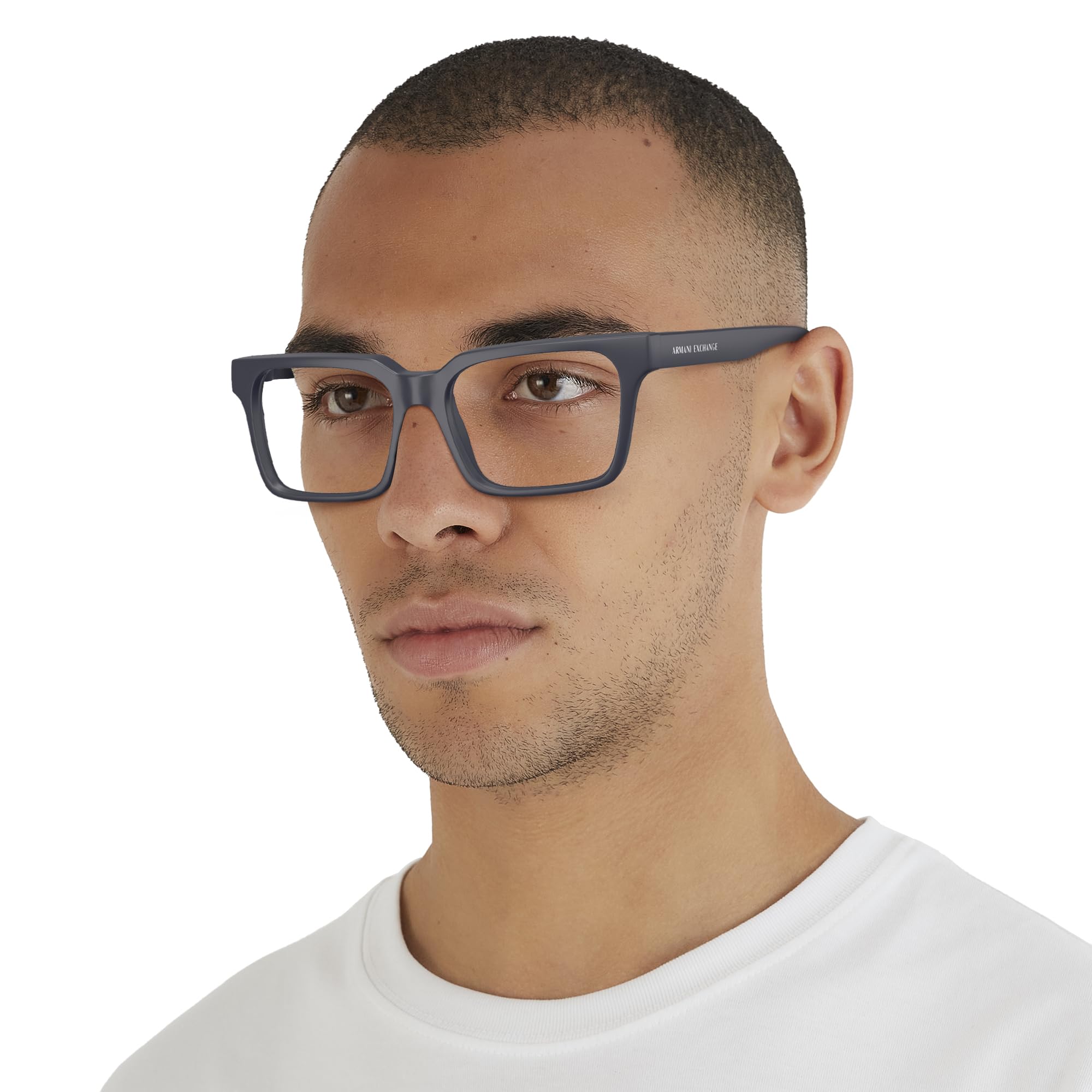 Armani Exchange Męskie kwadratowe oprawki na okulary na receptę Ax3122