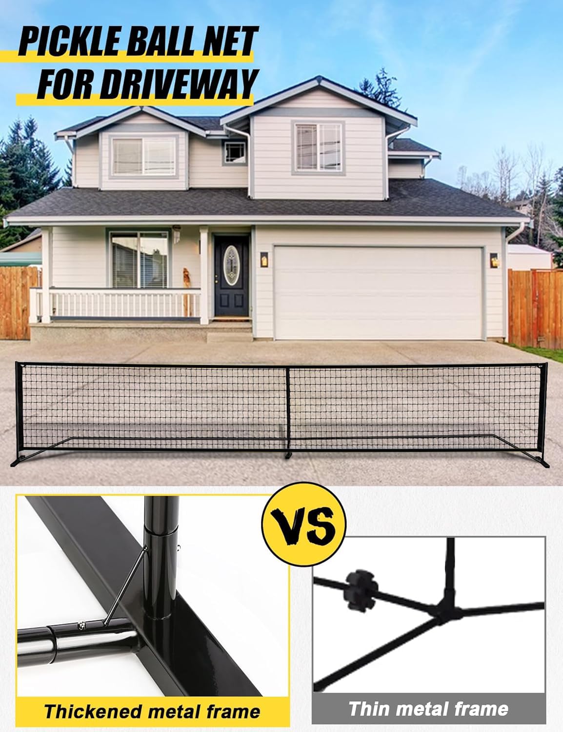 Mini Pickleball Netz 4 ft. (BlackWheel)