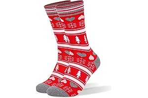 Ugly Christmas Socks for Men, Size 9-15