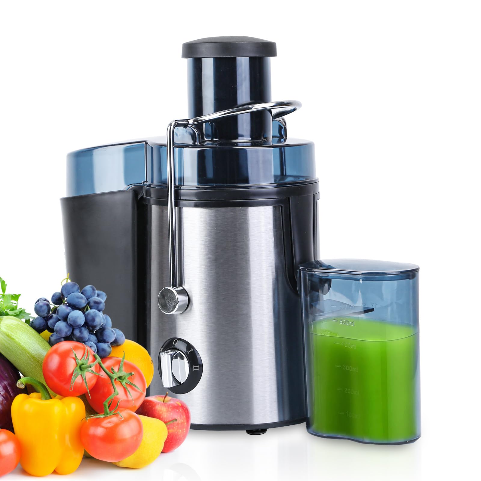 Juicer Machine 1000W Centrifugal Juice Extractor with Wide Mouth 2 6 Feed Chute for Whole Fruits and Vegs