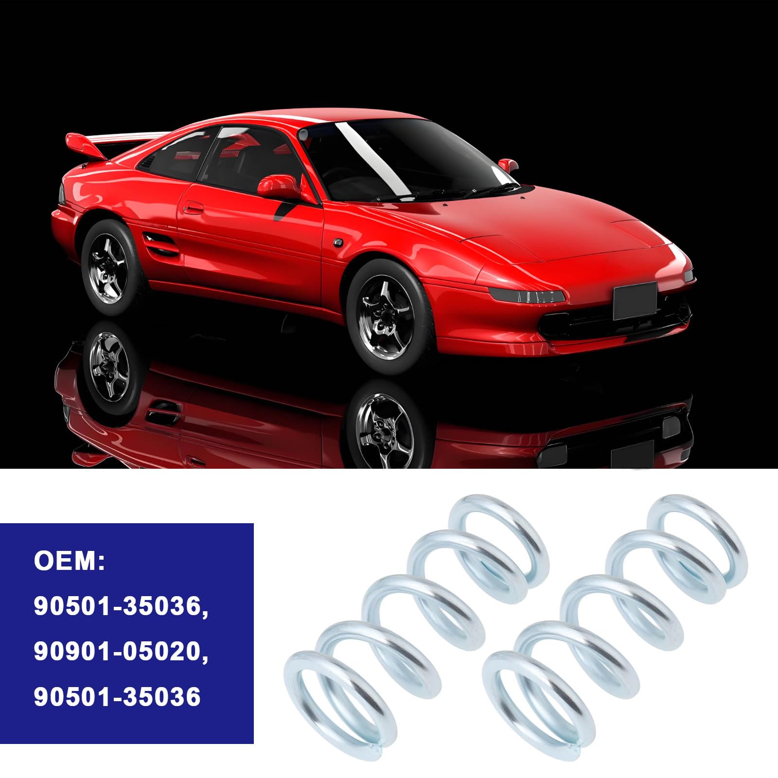 The Lord of the Tools 2X Auto Auspuff Feder Bolzen 90501-35036 Kompatibel mit Toyota MR2 MK3 Roadster