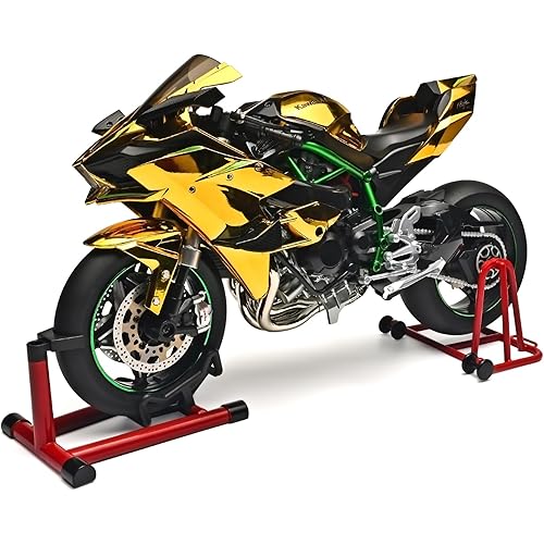 Die Cast Motorcycle 1:6 Scale for Kawasaki H2R Motorcycle Alloy Racing Motorcycles Model Power Kawasaki Ninja H2r Toy Motorcycles Collection H2R Kawasaki Model Motorcycles（Gold）