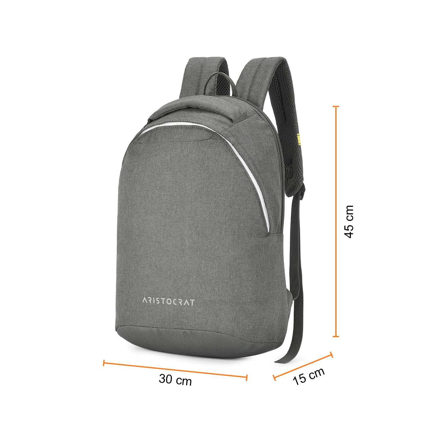 Aristocrat 2 Compartment Laptop Bag Grey 25