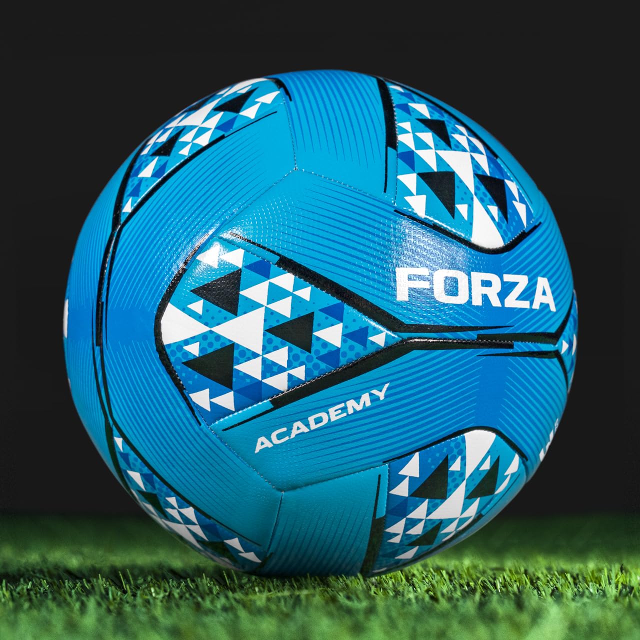 FORZA Academy Footballs – FIFA Certified, Durable Match & Training Balls, 6 Colour Options & Multipacks (Blue & White, Size 3 (Kids) - Pack of 1)