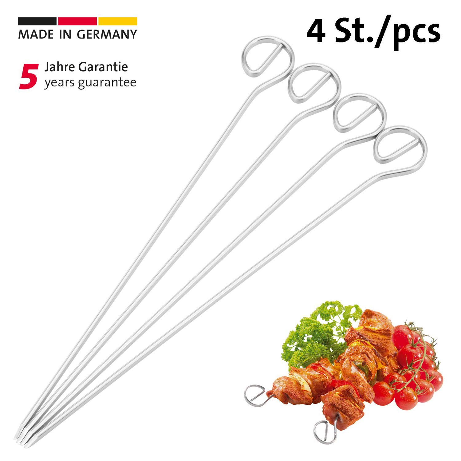 Westmark Supporto Per Spiedini BBQ - 7 Pezzi In Acciaio Inox Per Grigliate - Foto 9