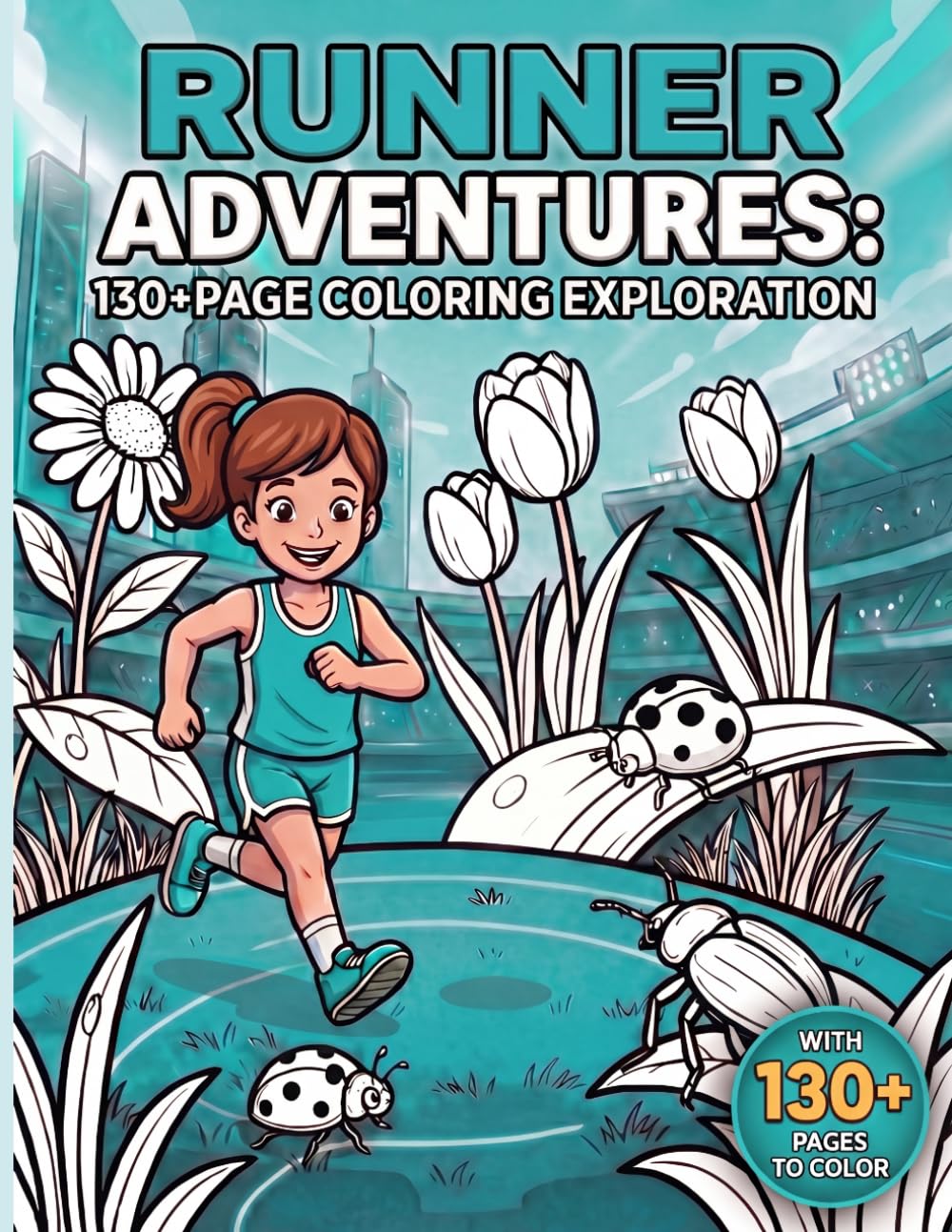 Runner Adventures: 130+ Page Coloring Exploration