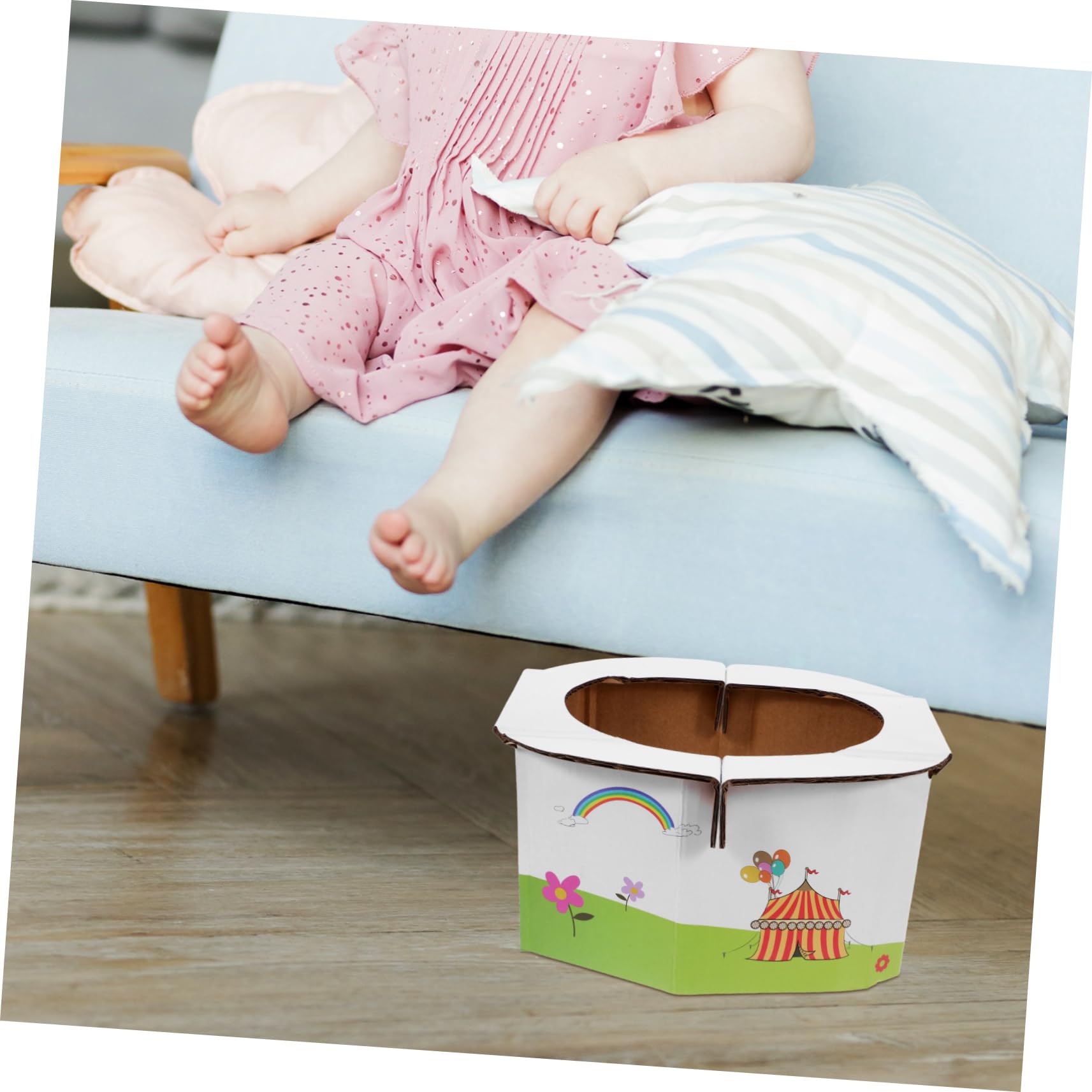 KOCKSHION Foldable Paper Toilet Potty Seat for Toddlers Ideal Travel Companion Easy to Store