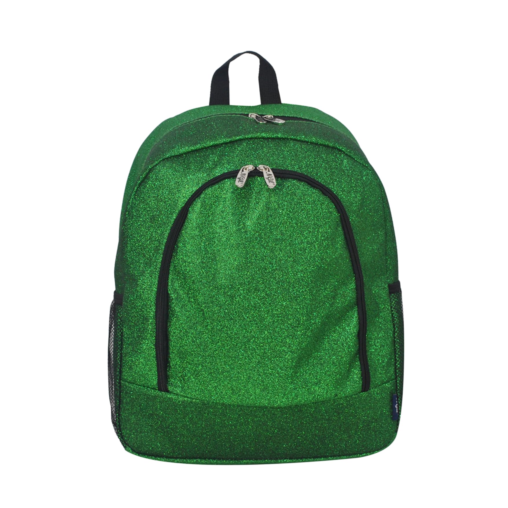 NGIL Glitter Canvas School Backpack for Cheer and Dance Teams, Sports Sparkle Backpack for Girls(Glitter-Green)