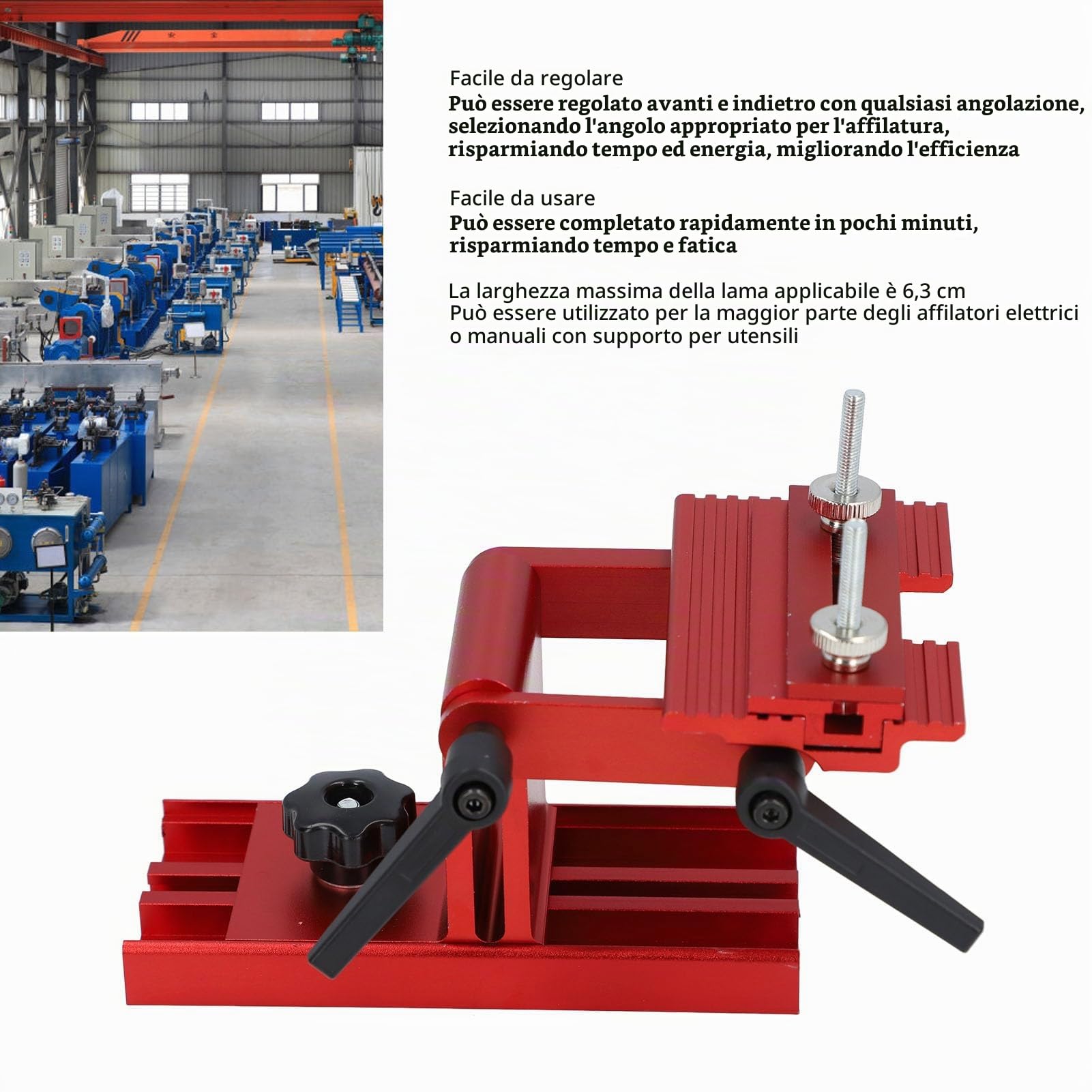 di Affilatura Regolabile per Poggiautensili di Ricambio per Smerigliatrici e Levigatrici Banco 6“ o 8”, Guida di Affilatura Facile Affilatura degli Utensili