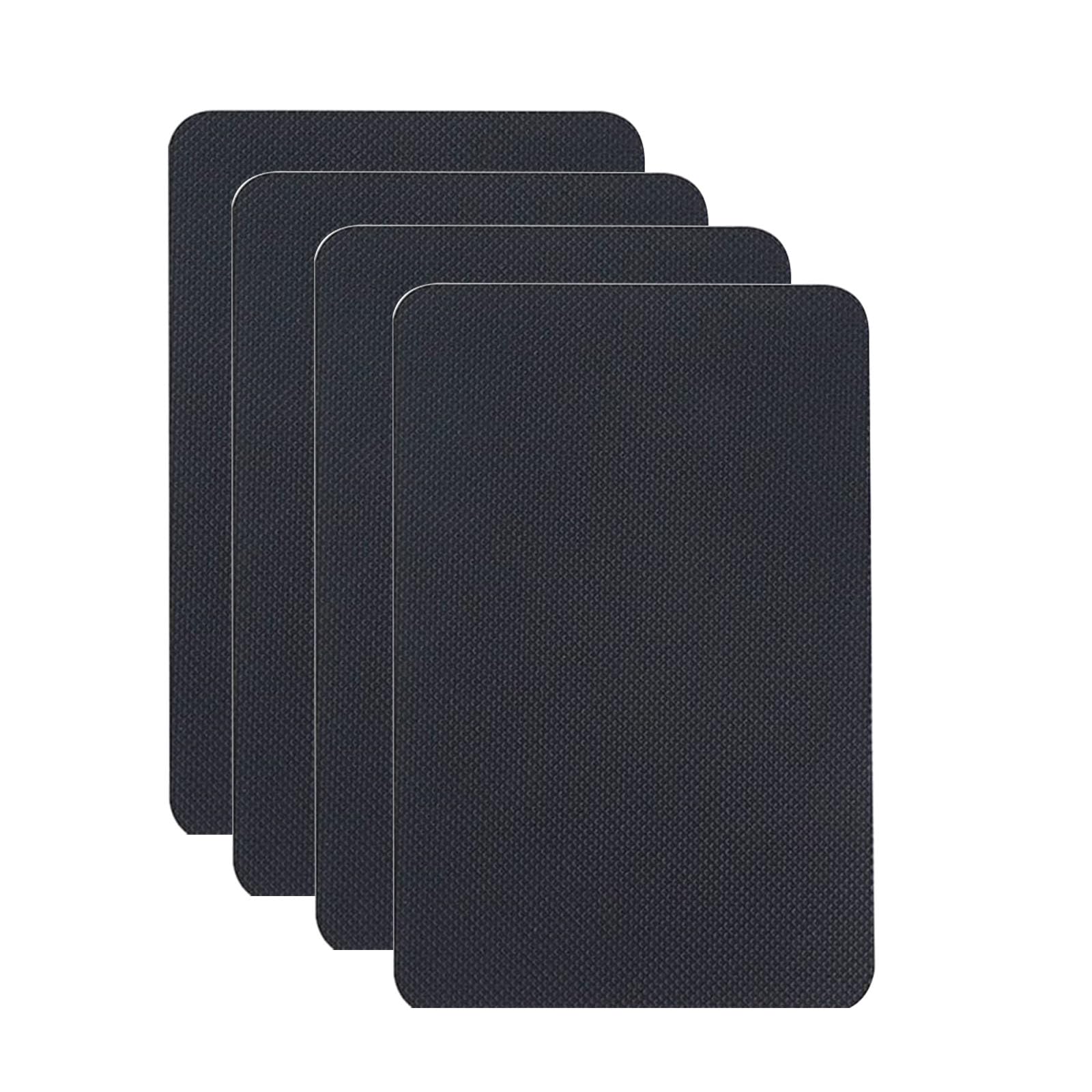 4 Pack Self Adhesive Furniture Pads, 10x10cm Cuttable Non Slip Floor Protectors, Waterproof Anti Vibration Rubber Grips for Hardwood Floors