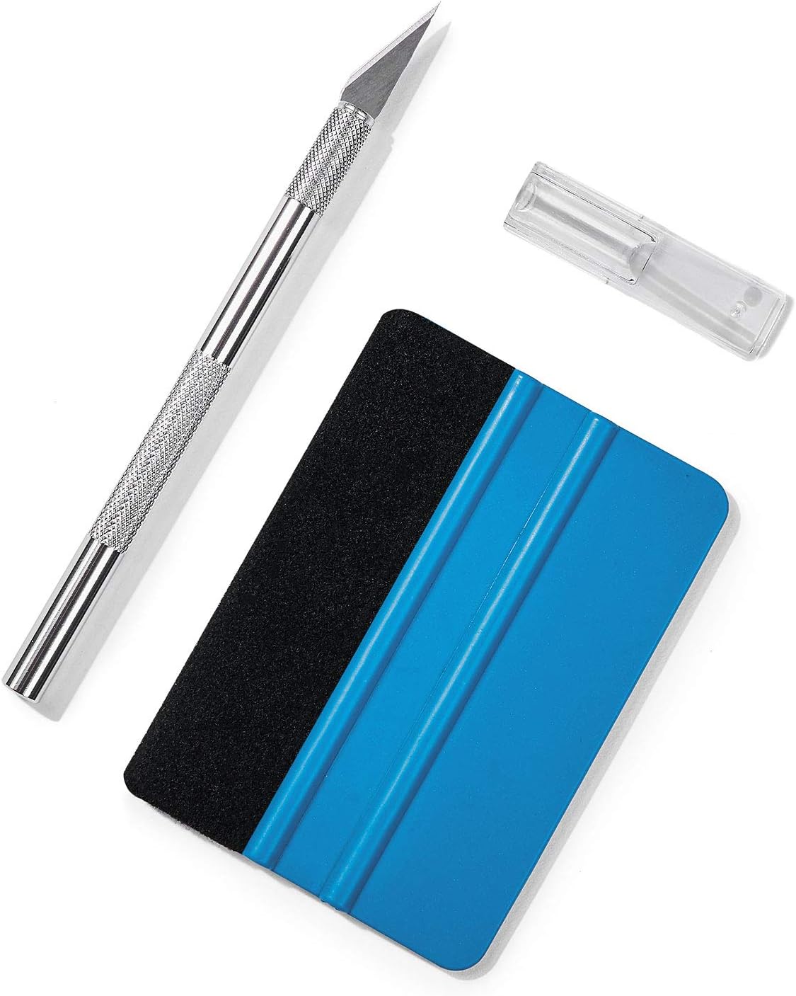 Volcanics Vinyl Squeegee Hobby Knife Set Window Tint Installation Kit Window Film Application Kit Wallpaper Smoothing Tool Craft Knife for Installing Contact Paper,Self-Adhesive Film,Car Window Film