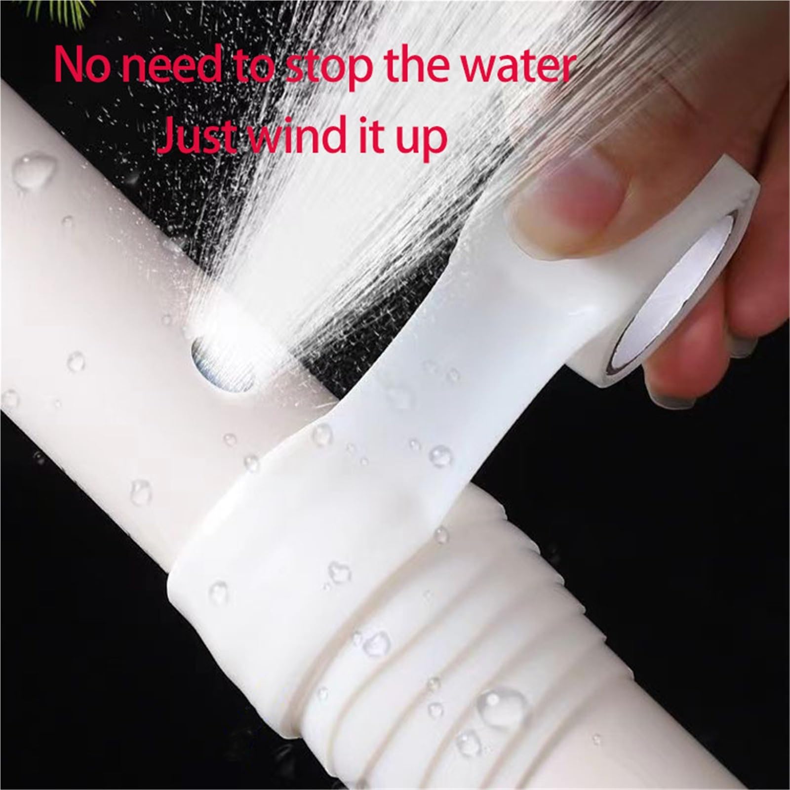 Nastro isolante in gomma siliconica per riparazion Nastro in silicone Multi 1-3.0m HVIns CS SelfFuse WP Riparazione tubi 1-3-5-10R(White-10rolls,3.0M)