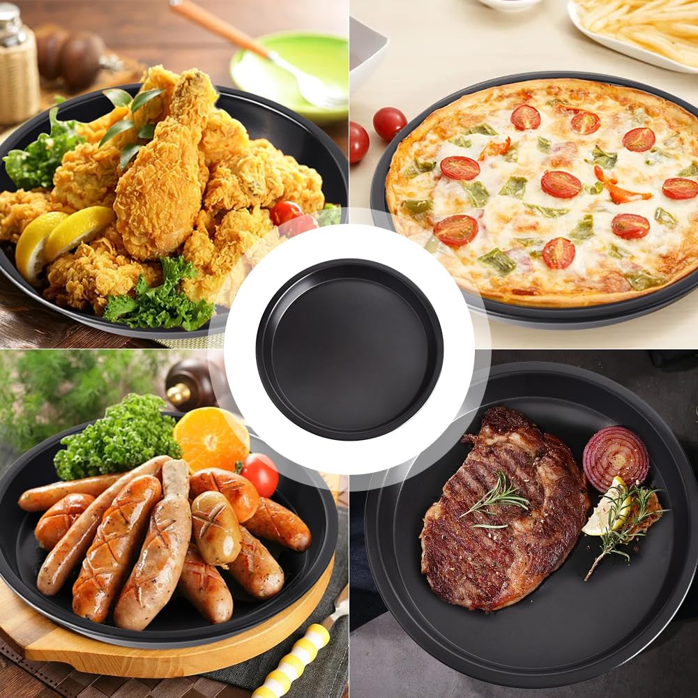 KiNeX Plaque à Pizza Avec Trous, En Acier Au Carbone Antiadhésif