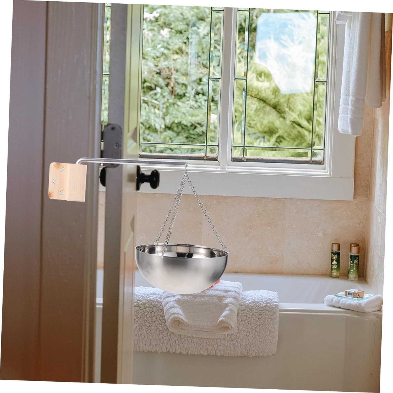 Dry Steaming Room Essential Oil Bowl Stainless Steel Aromatherapy Container for Spa Sauna and Home Use Essential Oil Holder and Storage