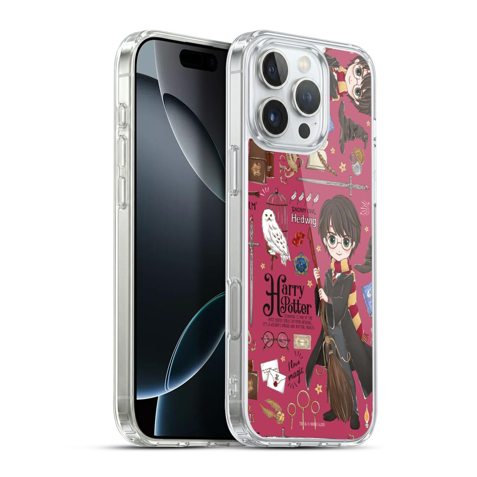 Head Case Designs Licenciado Oficialmente Harry Potter Patrón Luna Reliquias de la Muerte XXXVII Caso Funda de Gel Suave Compatible con Apple iPhone 12 / iPhone 12 Pro — view 60