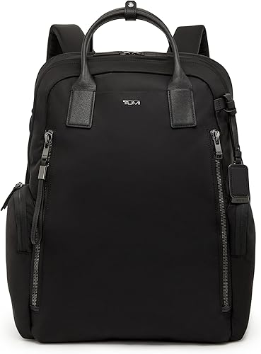 TUMI Voyageur Atlanta Backpack - Mochila de viaje y trabajo para hombre y mujer, NegroPlomizo, Mochila Voyageur Atlanta