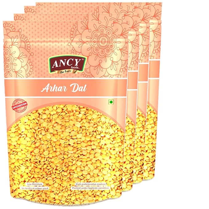 Ancy Arhar Dal/Toor Dal/Sambhar Dal -1kg (4x250g)