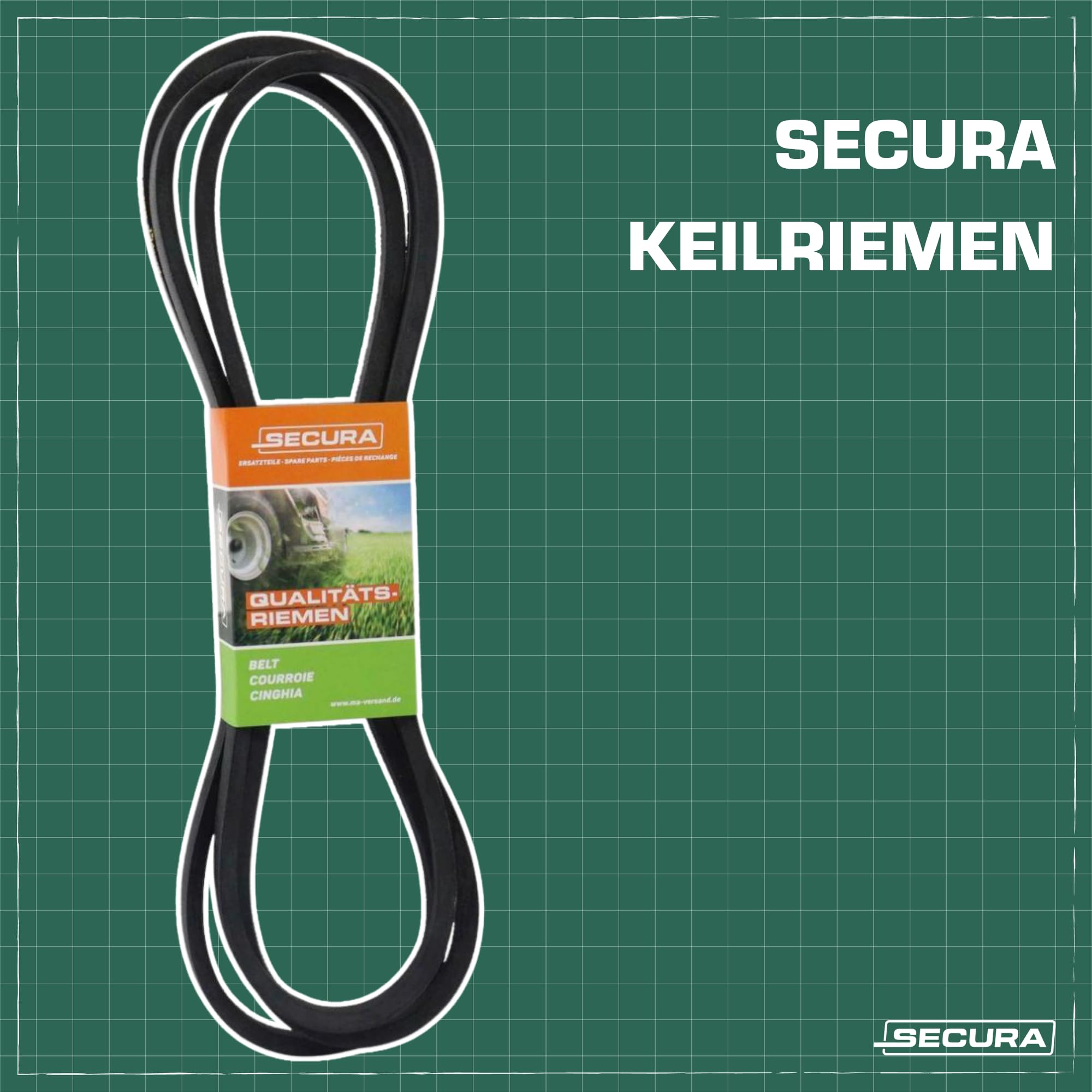 SECURA Keilriemen Fahrwerk für Husqvarna CTH-Serie 532170140 | 583036701 | 532441836