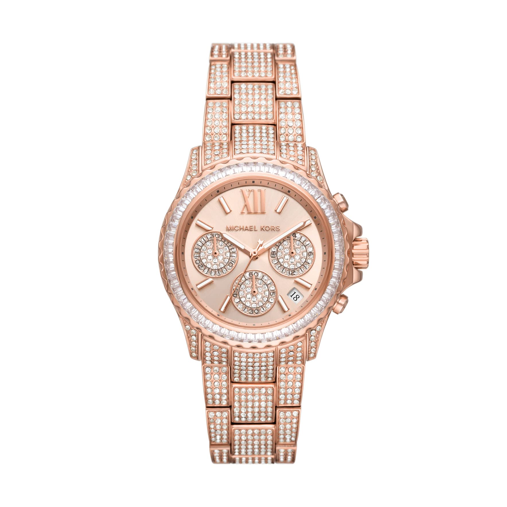Michael Kors Everest Chronograph Rose Gold-Tone Stainless Steel Watch (Model: MK7235)