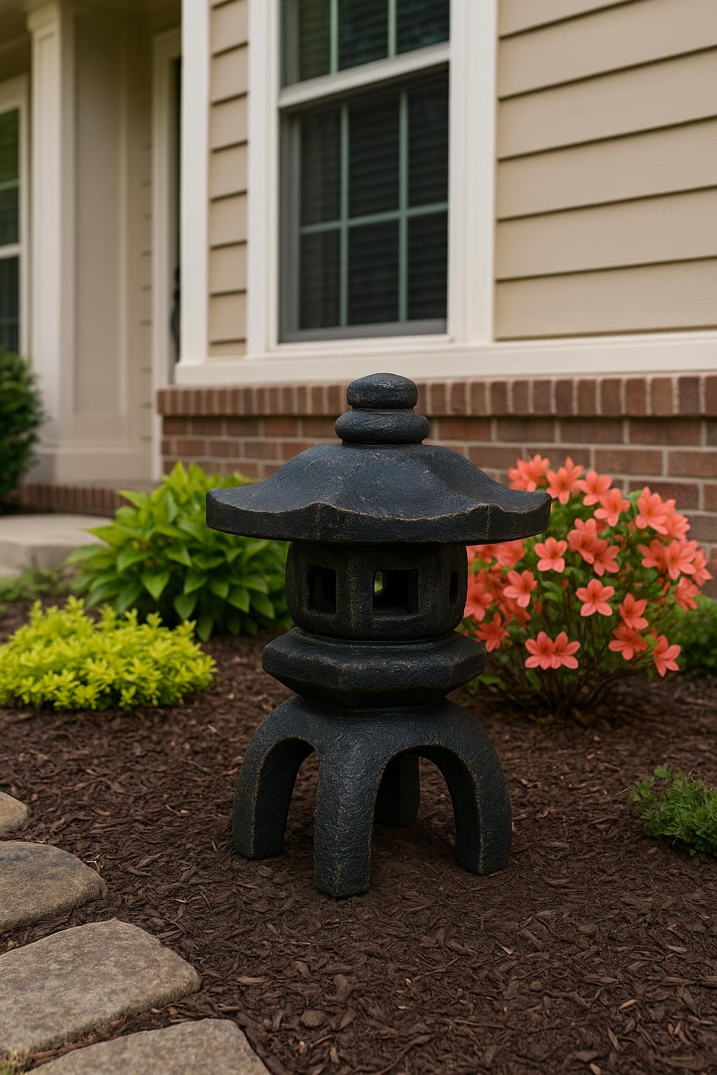 マネードローイング、ガーデンオブディライト、ロードストーン Amazon.com: Solid Rock Stoneworks Japanese Lantern – 2-Piece
