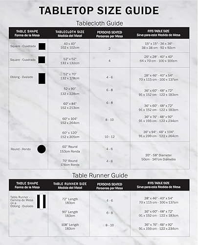 Miniatura 6 de DII Colección de mesa para exteriores, resistente a las manchas y al agua, 60" redonda con cremallera, cachemira azul