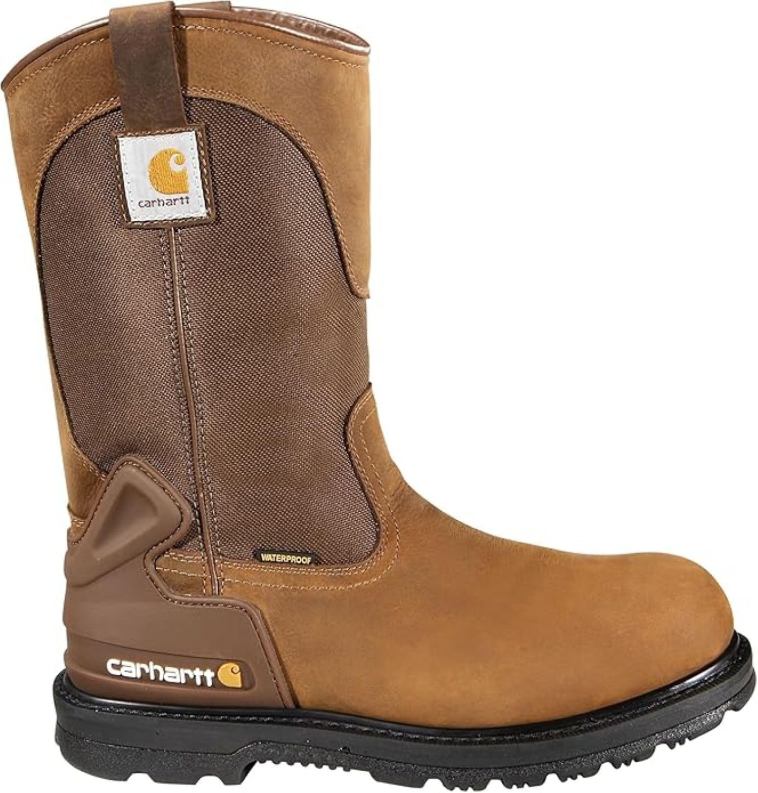 Carhartt Men's 11" Wellington Waterproof Steel Toe Leather Pull-On Work Boot CMP1259
