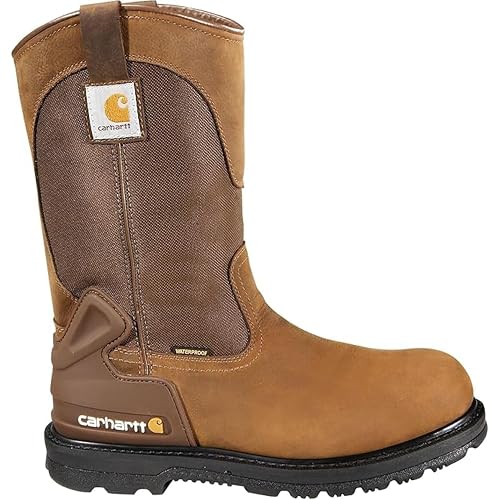Carhartt Heritage WP 11" Soft Toe Wellington Men's Boots, Oil-Tanned Leather, Storm Defender Waterproof, FastDry Lining