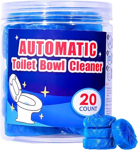 Coldcool Tabletas limpiadoras de inodoro, paquete de 20, limpiador de inodoro de larga duración, aroma a pino.