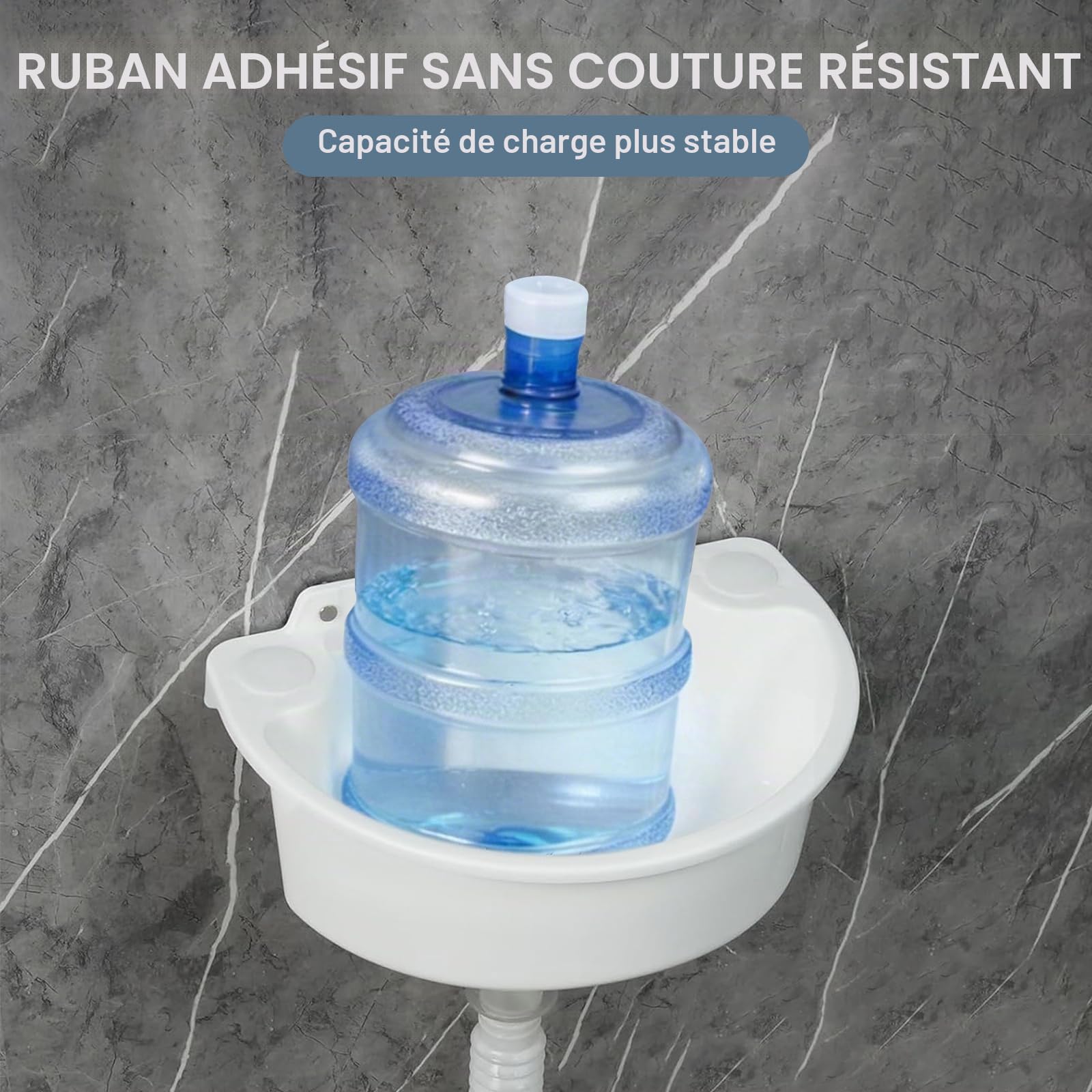 Lavabo en plastique, lavabo de camping, bassin de vidange, lavabo à main en plastique simple avec tuyau et bouchon de vidange pour jardin, garage, cave, camping-car, cave, chantier de construction