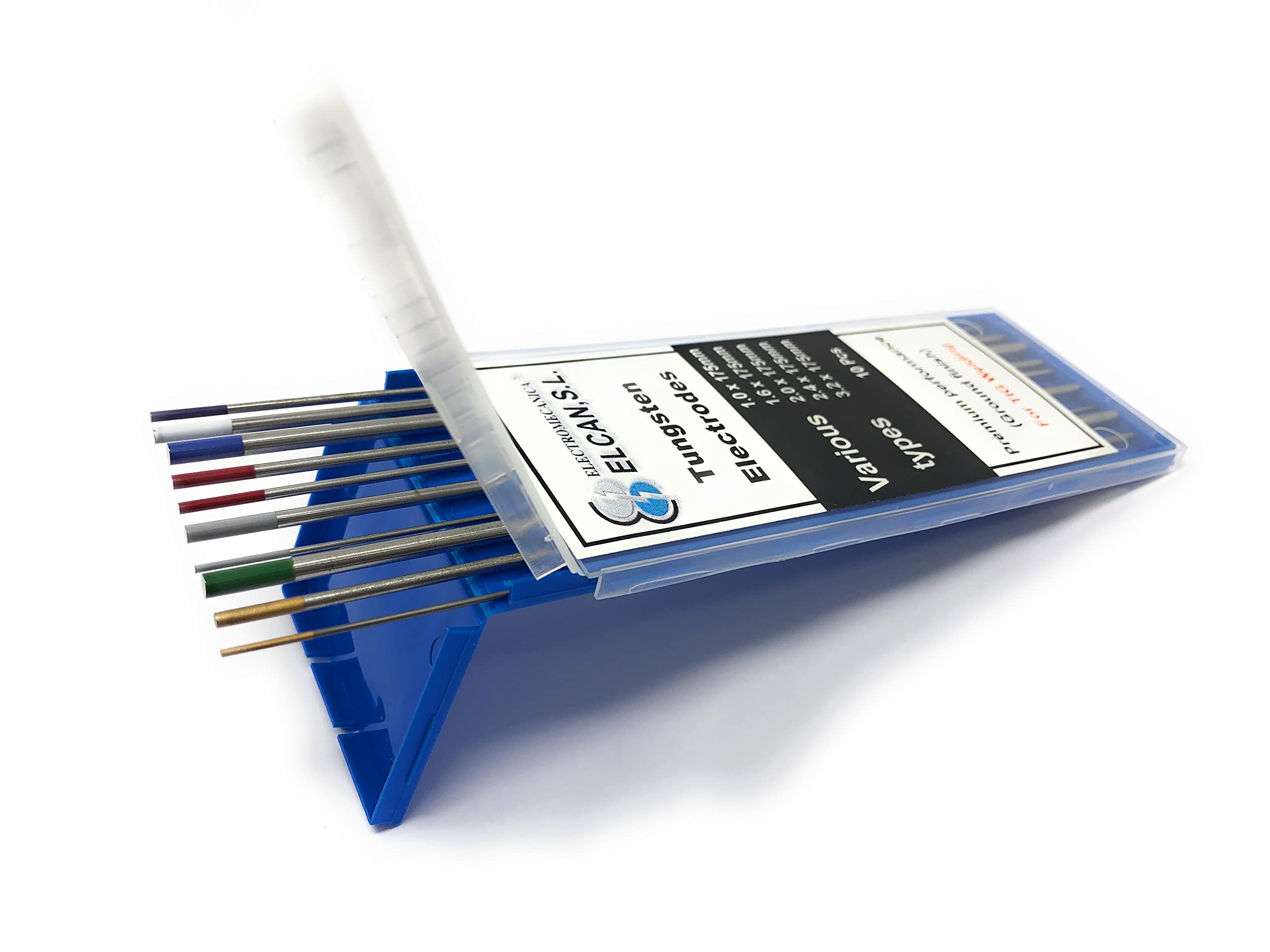 Soudage Aluminium Courant Alternatif Électrodes Tungstène Pur ELCAN Pour Soudage TIG - 1.6x175 Mm, Vert, 10 Unités (soudage AC Aluminium