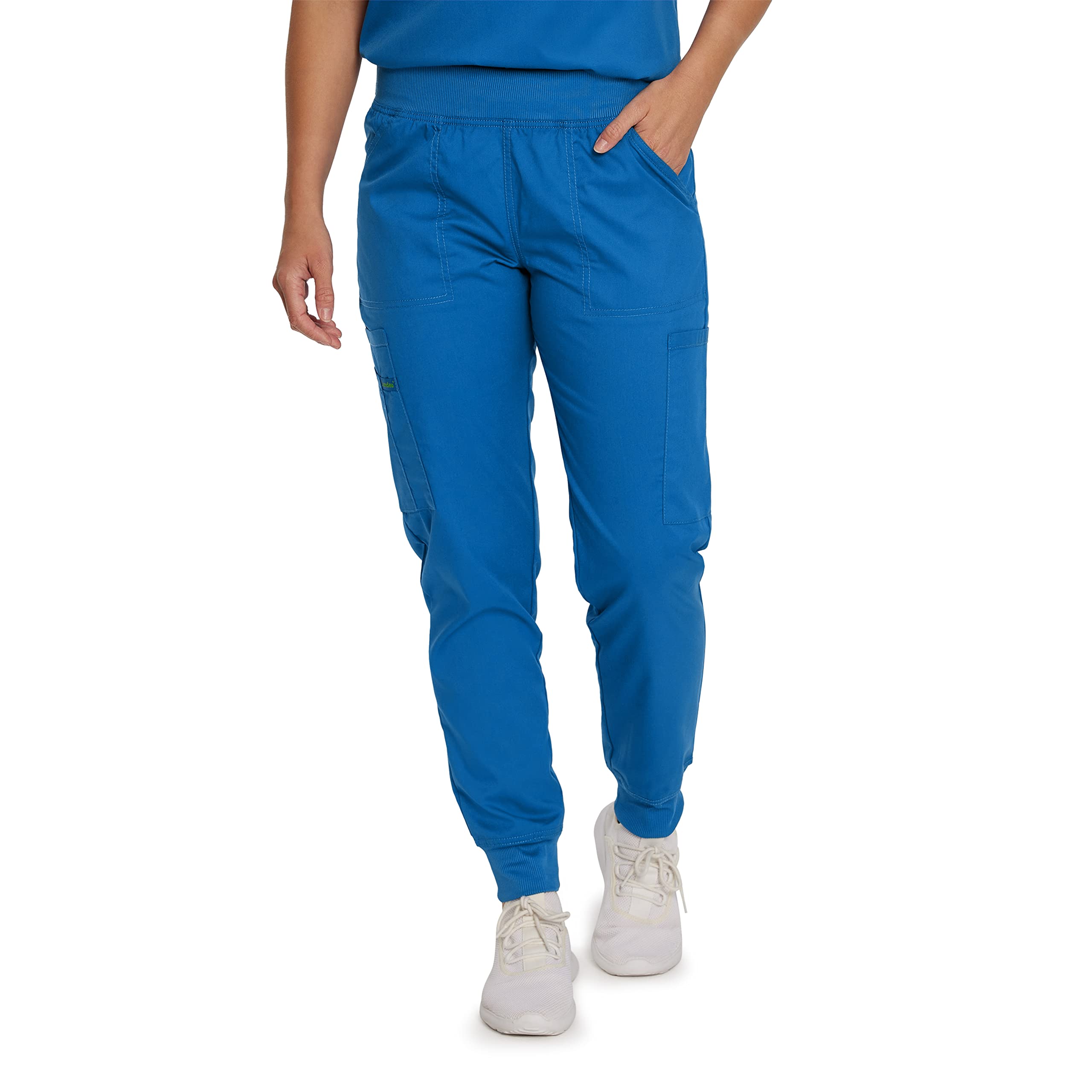 Proflex Women's 7-Pocket Jogger Scrub Pant Royal Medium Tall