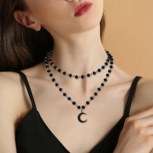 Miniatura 6 de DHZJTSL Collar con forma de corazón de cristal curativo de cuarzo rosa, colgante de piedra de cuarzo natural con cordón de corazones de la suerte,