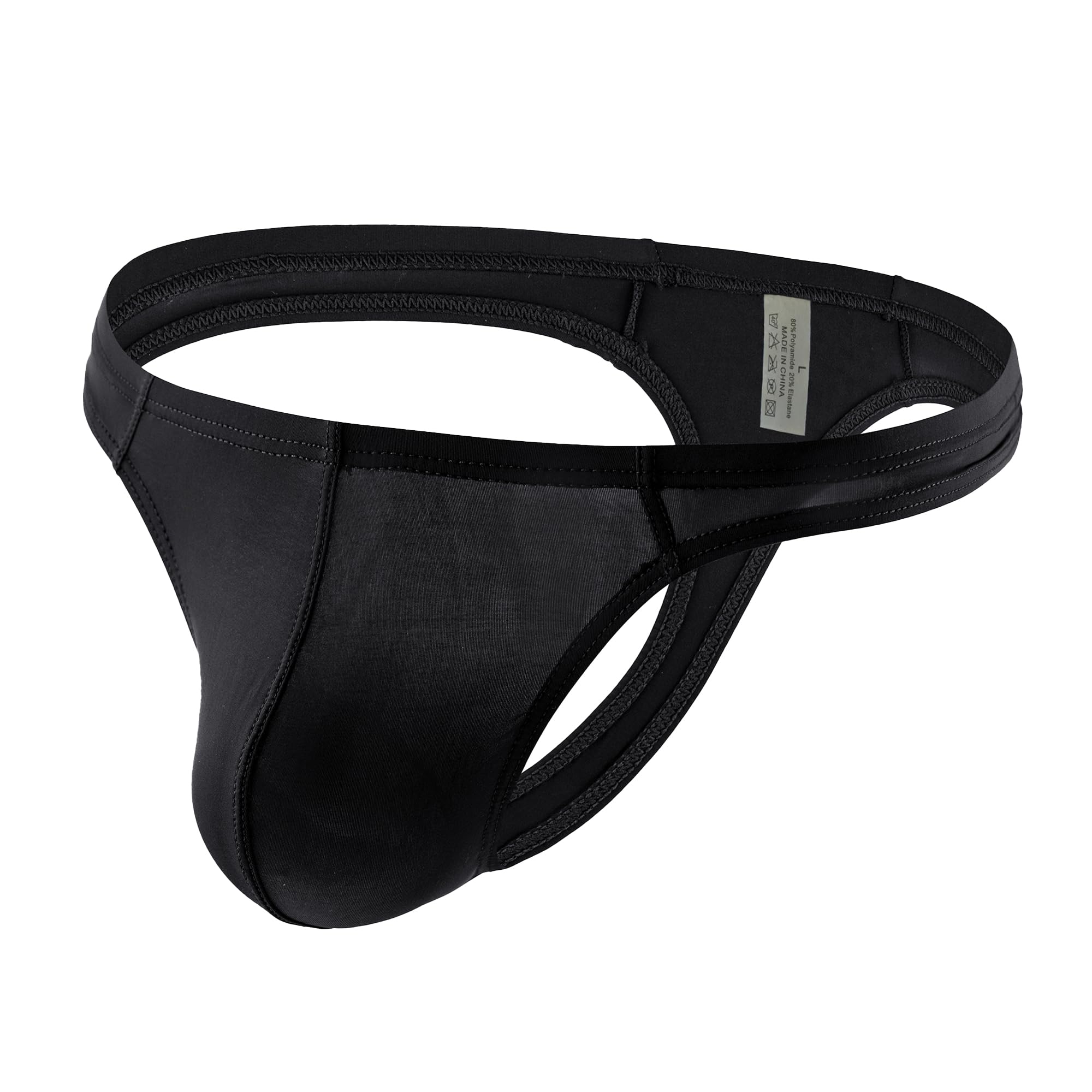 QiaTi String Tanga Heren Luipaard Sexy Ondergoed G String voor Tijger Tanga Mannen Thongs Slip, B#luipaard, L