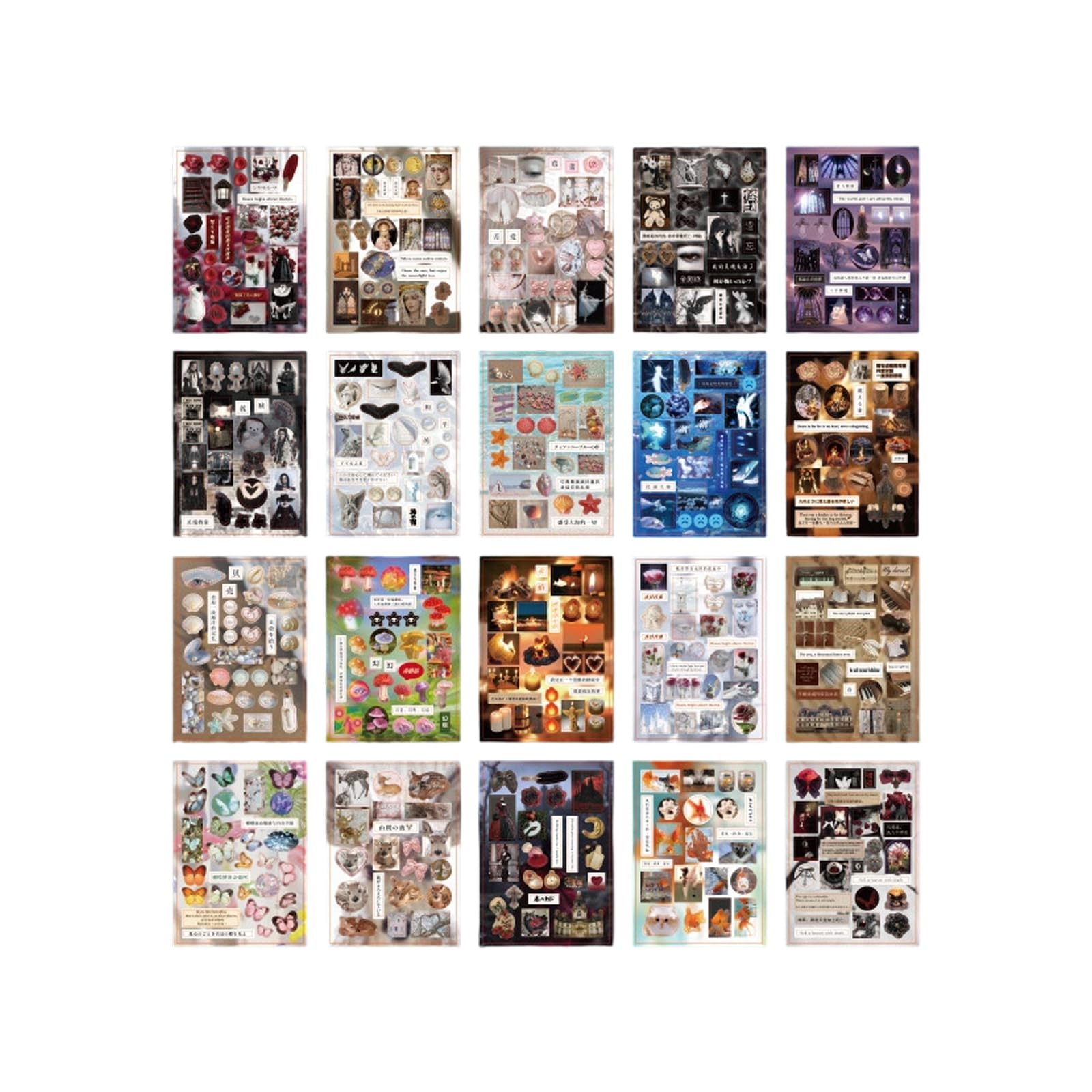 Die Cut Sticker Book Japanese Style Scrapbooking Stationery Laptop Retro Decorative Decorative Die Cut Book Laptop Japanese Style : Office Products