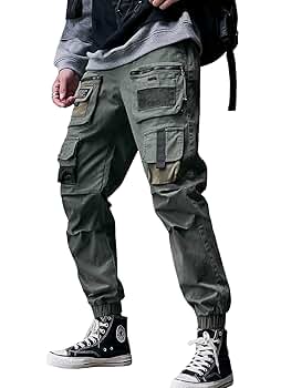 Amazon.com: Ambcol Streetwear Hip Hop Pants Cargo Pants