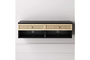 Nathan James Jackson Modern Floating Bedside Nightstand - Set of 2