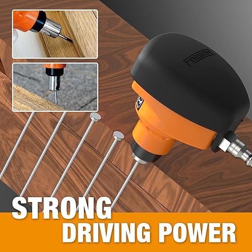 Miniatura 5 de Freeman G2MPN - Mini clavadora neumática de segunda generación con punta magnética y conector de aire NPT de 14"