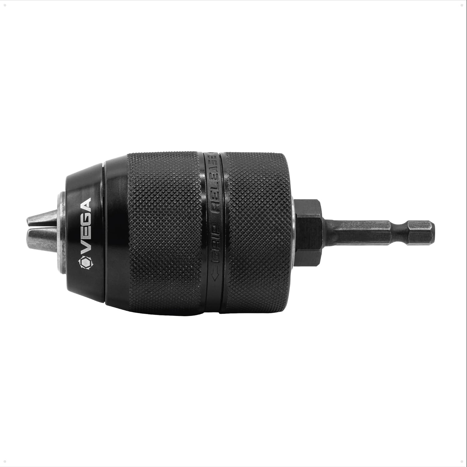 Drill Chuck for Impact Drivers | Vega Keyless Drill Chuck Adapter 1/2" Dr to 1/4 Hex Shank Convert Cordless Screwdrivers into Power Drills