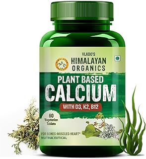Vlado’s Himalayan Organics Plant Based Calcium 650mg Supplement For Better Absorption | Healthy Bones And Heart | Recovery And Joint Support - 60 Veg Tablets-picture-16