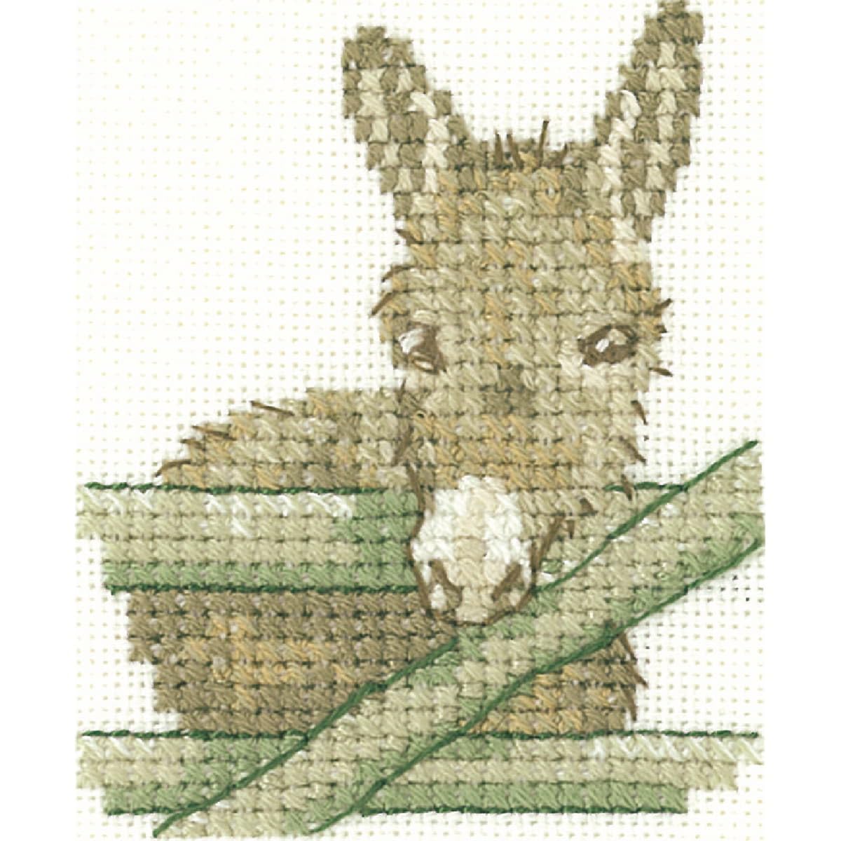 Heritage Crafts Clear Donkey, 14 Count Aida Cross Stitch Kit