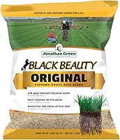 Jonathan Green Black Beauty Original Grass Seed - Drought Tolerant Tall Fescue Blend for Sunny/Shady Lawns, 5 lb Bag