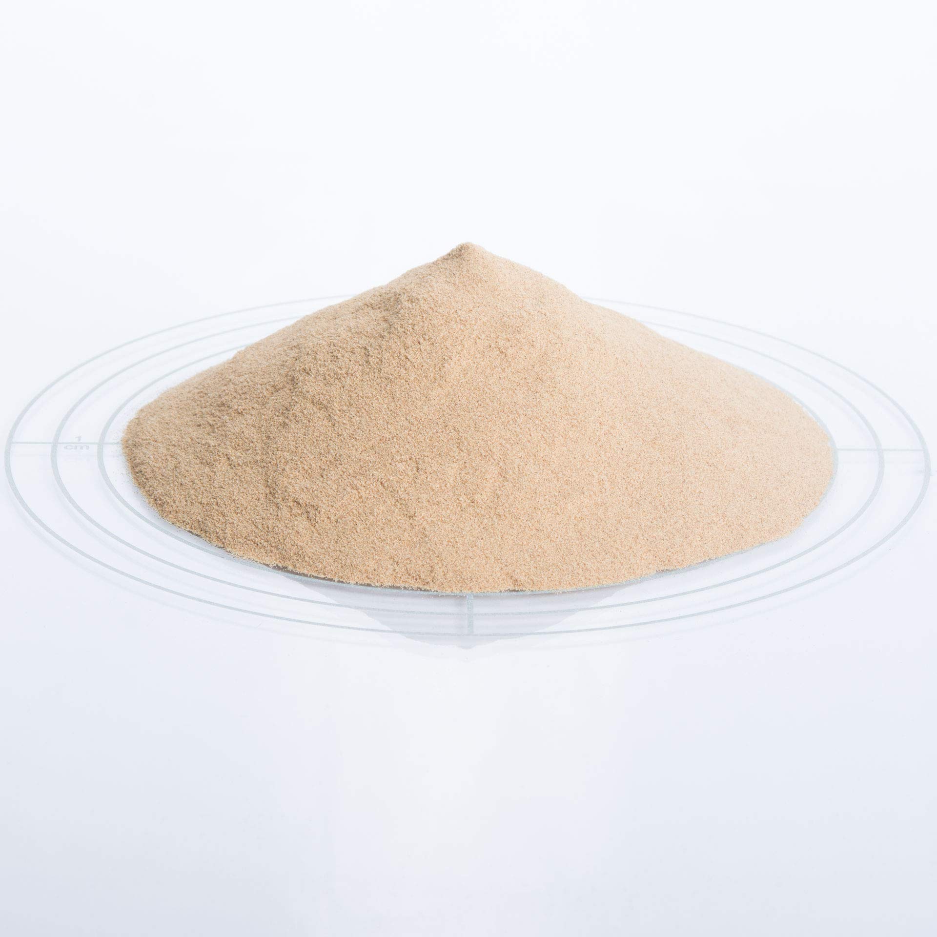 Schicker Mineral Sandstrahlset Nussschalengranulat mit 25 kg Nussschalengranulat Strahlmittel und Strahlpistole, organisches Mehrwegstrahlmittel ohne Eisenanteil, Sandstrahlen (0,1-0,25 mm)