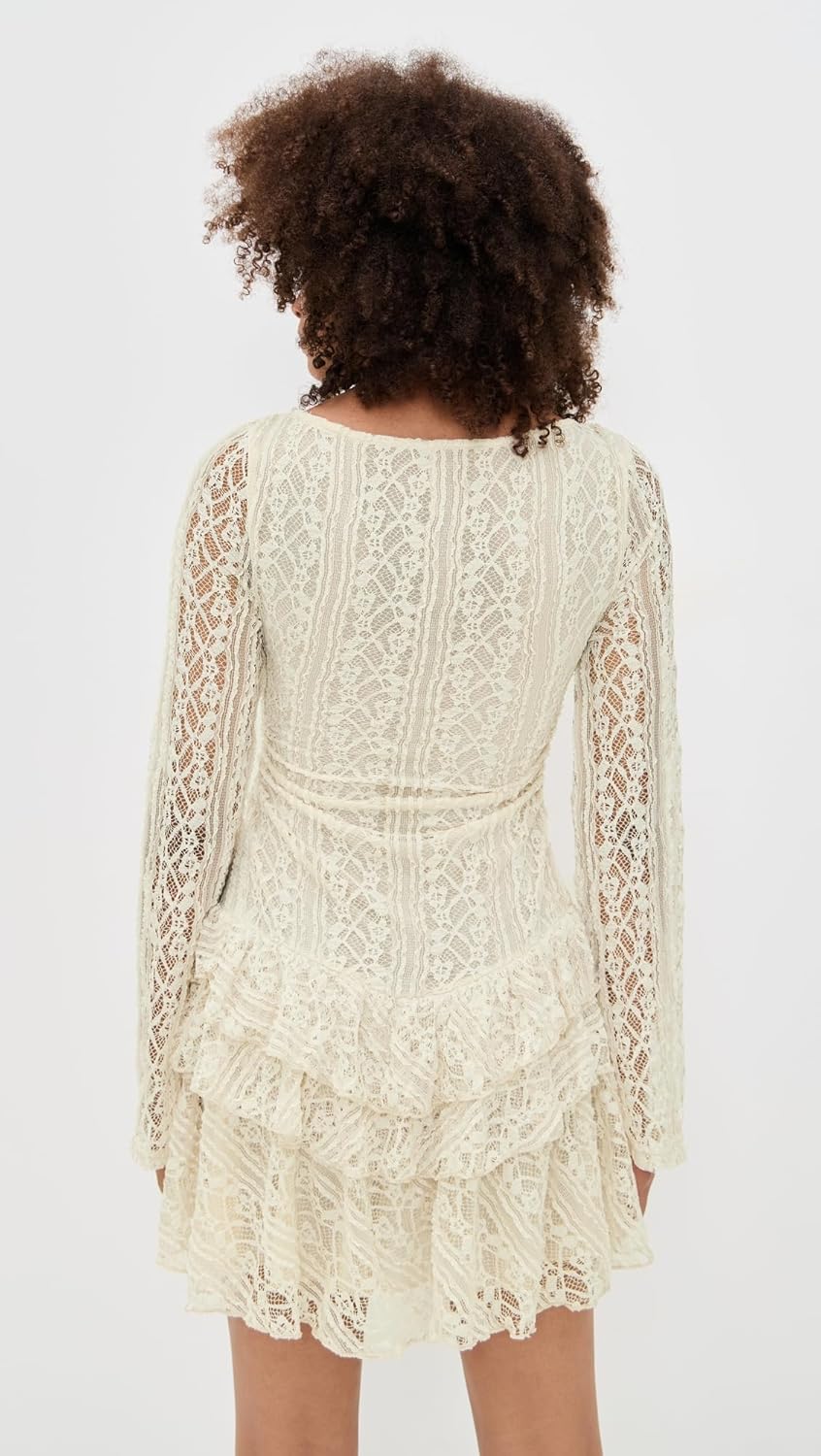 Free People Women's Tabby Lace Mini Dress - Image 4