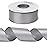 Ribbli Silver Double Faced Satin Ribbon,1-1/2 x Continuous 25 Yards,Use for Bows Bouquet,Gift Wrapping,Wedding,Floral Arrangement